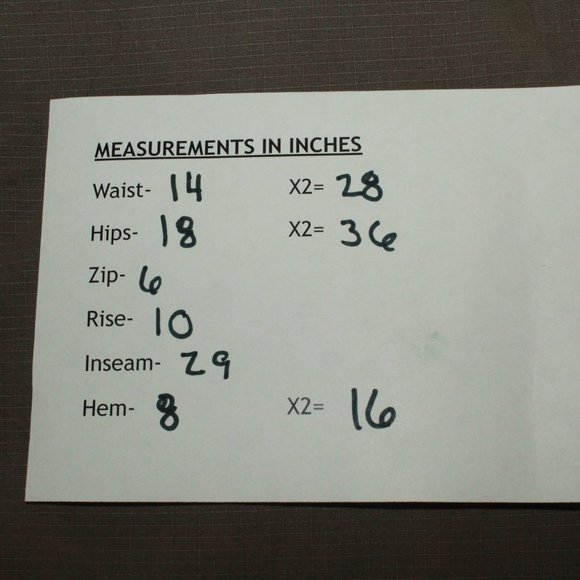 LL Bean Signature Green Cotton Wide Leg Ankle-Length Utility Pants Size 4 - Picture 10 of 10